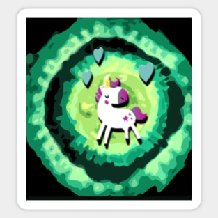 happy unicorn gift Sticker